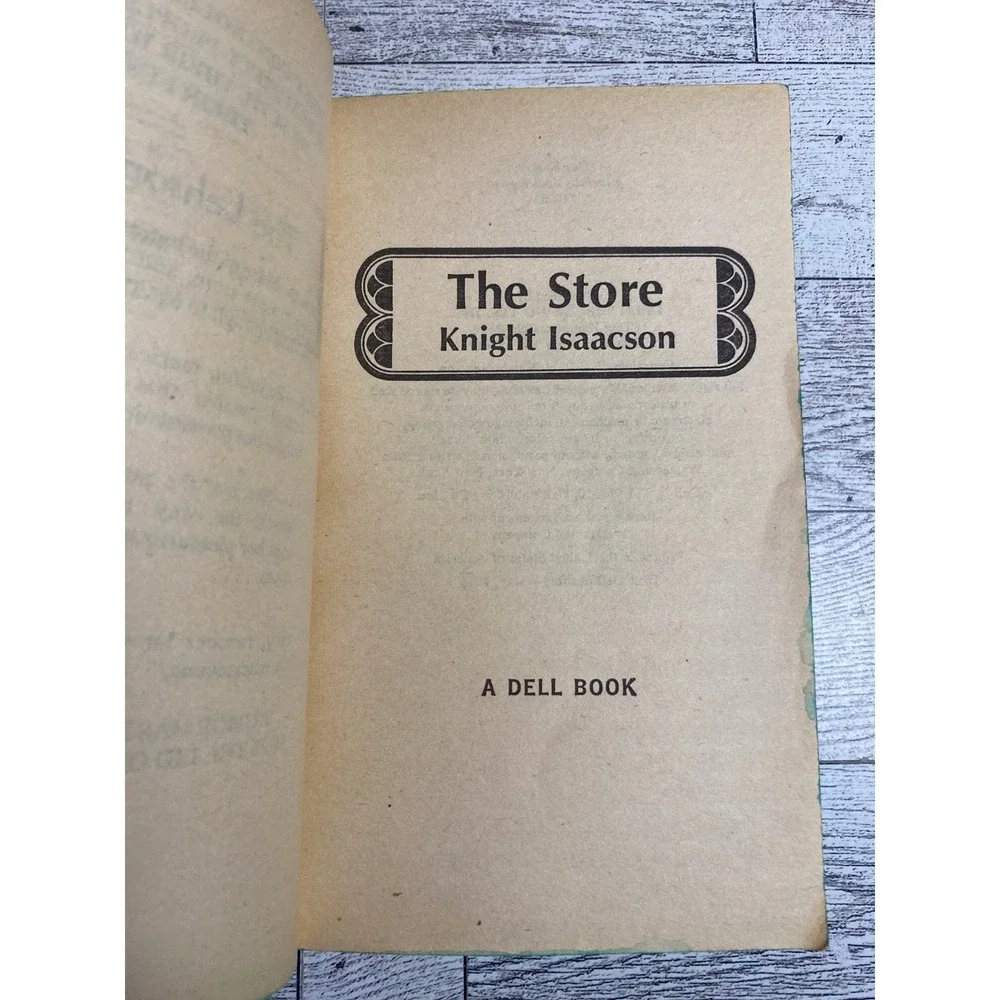 The Store by‎ Knight Isaacson 1975 Vintage Dell Paperback Fashion Drama Novel